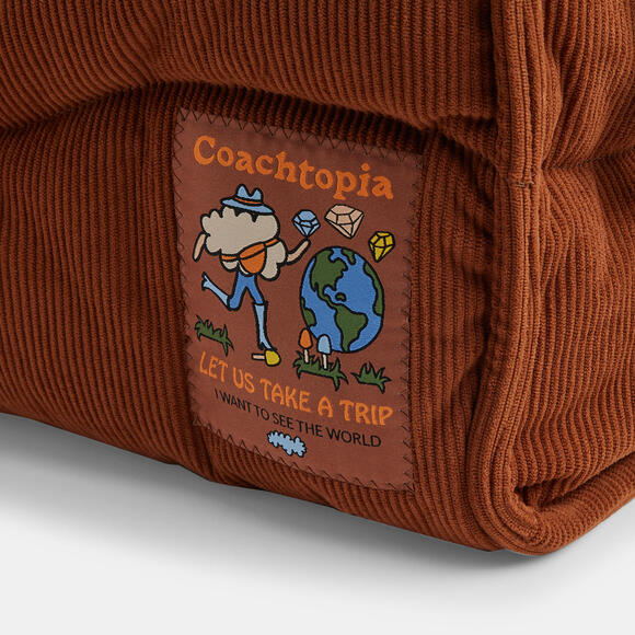 Coachtopia Loop Tote With Wavy Quilting In Corduroy - Picture 5 of 10